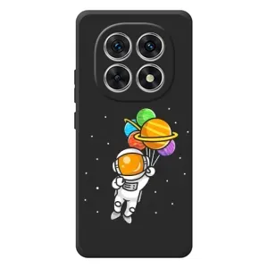 Силиконовый Чехол с принтом "Космонавты" на Xiaomi Redmi Note 15 (Космонавт с шариками)