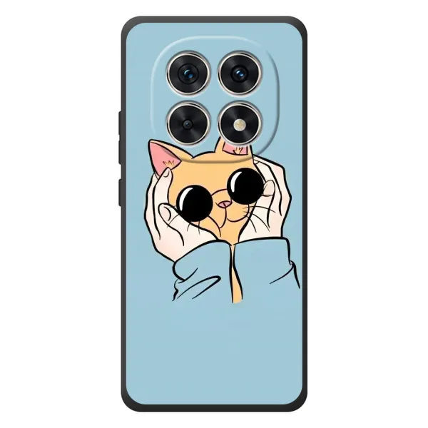 Чехол с рисунком «КОТИК в очках» для Xiaomi Redmi Note 15 Чехол с рисунком «КОТИК в очках» для Xiaomi Redmi Note 15