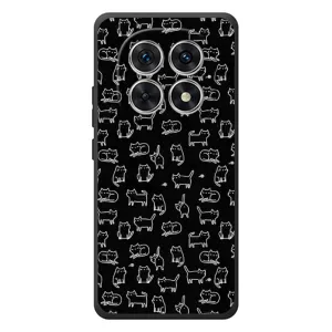 Чохол на тематику: Коти для Xiaomi Redmi Note 15 (Котики на чорному)