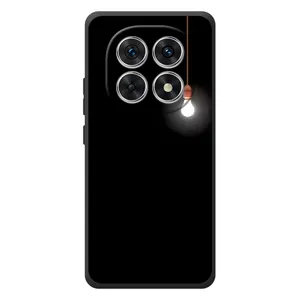 Чехол с картинками на черном фоне для Xiaomi Redmi Note 15 (Лампочка)