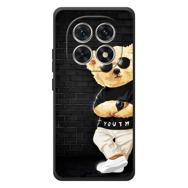 Чехол с рисунком «Мишка в очках» для Xiaomi Redmi Note 15