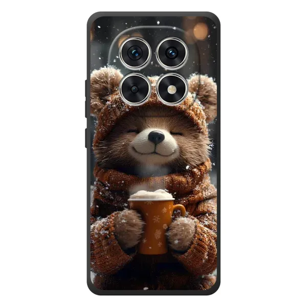 Чехол с рисунком «Медвежонок с кофе» для Xiaomi Redmi Note 15 Чехол с рисунком «Медвежонок с кофе» для Xiaomi Redmi Note 15