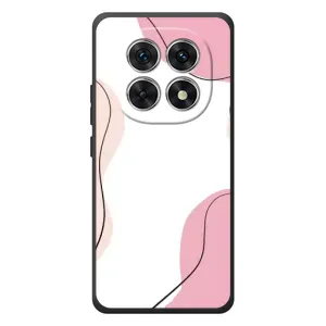 Чохол квітковий дизайн для Xiaomi Redmi Note 15 (Рожевий фон)
