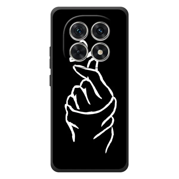 Чехол с рисунком «Сердце на черном» для Xiaomi Redmi Note 15 Чехол с рисунком «Сердце на черном» для Xiaomi Redmi Note 15