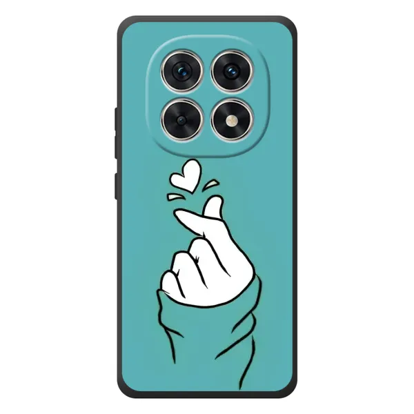 Чехол с рисунком «Сердечко на бирюзовом» для Xiaomi Redmi Note 15 Чехол с рисунком «Сердечко на бирюзовом» для Xiaomi Redmi Note 15