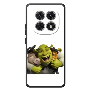 Друкований чохол з принтом Шрек для Xiaomi Redmi Note 15 (Шрек осел і кіт)