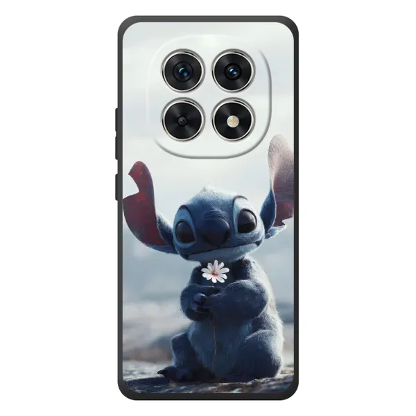 Чехол с рисунком «Стич с цветочком» для Xiaomi Redmi Note 15