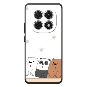 Чохли з зображенням різних тварин на Xiaomi Redmi Note 15 (Здивовані ведмедики)