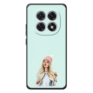 Силіконовый Чохол на Xiaomi Redmi Note 15 з картинкой Модных девушек (В шапці)