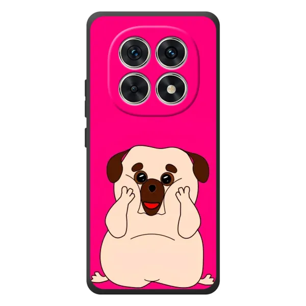 Чехол с рисунком «Веселый Мопсик» для Xiaomi Redmi Note 15 Чехол с рисунком «Веселый Мопсик» для Xiaomi Redmi Note 15