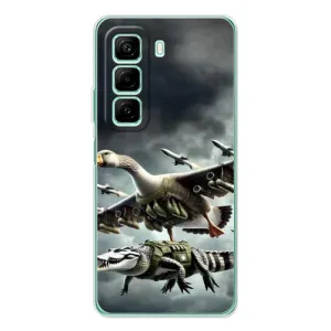 Чохол з мемами траралело тралала для Xiaomi Redmi Note 15R (Гусіні і крокоділо)
