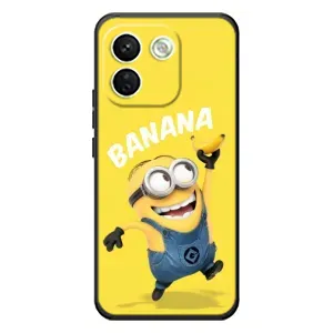Мультяшный принт на Чехол для Сяоми Редми Нот 17 Про Макс (Banana)
