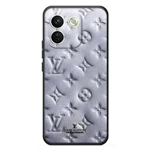 Текстурний Чохол Louis Vuitton для Сяомі Редмі Ноут 17 Про Макс (Білий ЛВ)