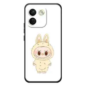 Чехол с принтом Лабубу для Xiaomi Redmi Note 17 Pro Max (Бежевый Лабубу)