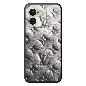 Текстурний Чохол Louis Vuitton для Сяомі Редмі Ноут 17 Про Макс (Бежевий ЛВ)