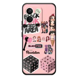 Чехлы с картинкой для Xiaomi Redmi Note 17 Pro Max (BLACK PINK коллаж)
