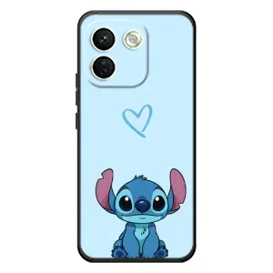 Чехол с рисунком Стич для Xiaomi Redmi Note 17 Pro Max (Голубой Стич)