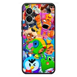 Силиконовый Чехол на Xiaomi Redmi Note 17 Pro Max с картинкой Brawl Stars (Brawl-Stars)