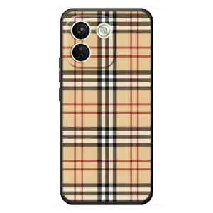 Чохол з Брендами одягу на Сяомі Редмі Ноут 17 Про Макс (Burberry стиль)