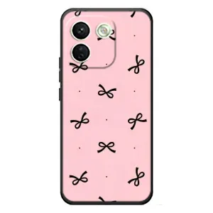 Чохол банти для Xiaomi Redmi Note 17 Pro Max (Чорні бантики)