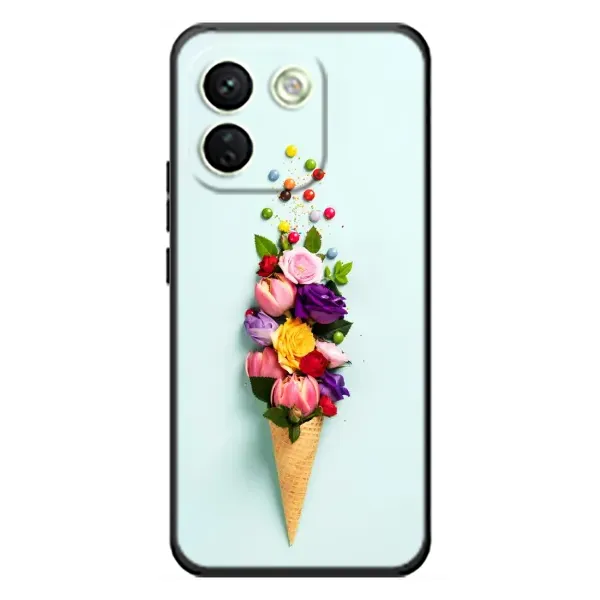 Чехол с рисунком «Цветок-мороженное» для Xiaomi Redmi Note 17 Pro Max Чехол с рисунком «Цветок-мороженное» для Xiaomi Redmi Note 17 Pro Max