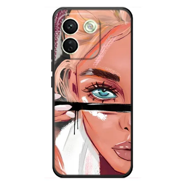 Чехол с рисунком «Девушка и ресницы» для Xiaomi Redmi Note 17 Pro Max