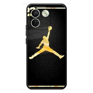 Силіконовый Чохол Nike Air Jordan на Сяомі Редмі Ноут 17 Про Макс (Джордан 23)