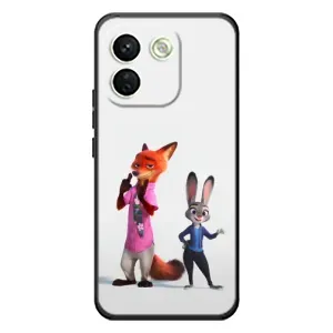 Силиконовый чехол с принтом Зоотрополіс для Xiaomi Redmi Note 17 Pro Max (Джуди и Ник)