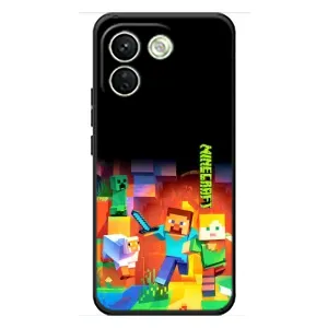 Чехлы для Xiaomi Redmi Note 17 Pro Max (Персонажи Майн Крафт) (Герой Майнкрафт)