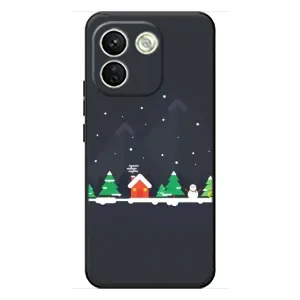 Силіконовий бампер на різдво для Xiaomi Redmi Note 17 Pro Max (Місто зимове)