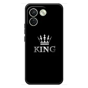 Чехол (Корона на чёрном фоне) для Сяоми Редми Нот 17 Про Макс (KING)