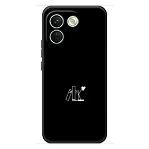 Чехол с картинками на черном фоне для Xiaomi Redmi Note 17 Pro Max (Книжки)