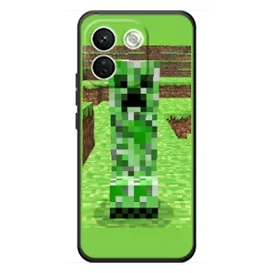 Чехлы для Xiaomi Redmi Note 17 Pro Max (Персонажи Майн Крафт) (Крипер 2)