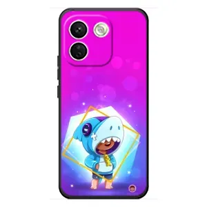 Чехол Бравл Старс для Xiaomi Redmi Note 17 Pro Max (Леон в костюме Акулы)