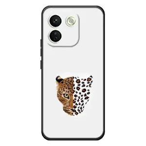 Чехол с леопардовым принтом на Xiaomi Redmi Note 17 Pro Max (Леопард на белом)