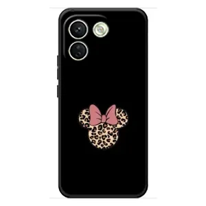 Чехол с леопардовым принтом на Xiaomi Redmi Note 17 Pro Max (Леопардовая Минни)