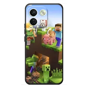 Чехлы для Xiaomi Redmi Note 17 Pro Max (Персонажи Майн Крафт) (Майн-крафт)