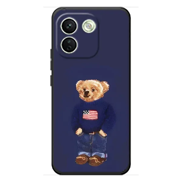 Чехол с рисунком «Мишка USA» для Xiaomi Redmi Note 17 Pro Max