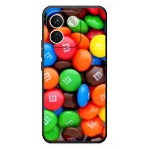 Чохол з зображенням смачної їжі для Xiaomi Redmi Note 17 Pro Max (Різнокольорові M&M'S)