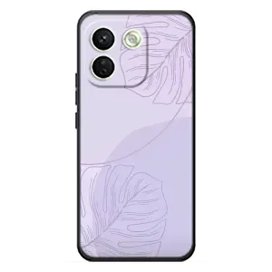 Чехол цветочный дизайн для Xiaomi Redmi Note 17 Pro Max (Монстера фиолетовая)