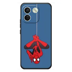 Чехол Супергерой Человека Паука на Xiaomi Redmi Note 17 Pro Max (На паутине)