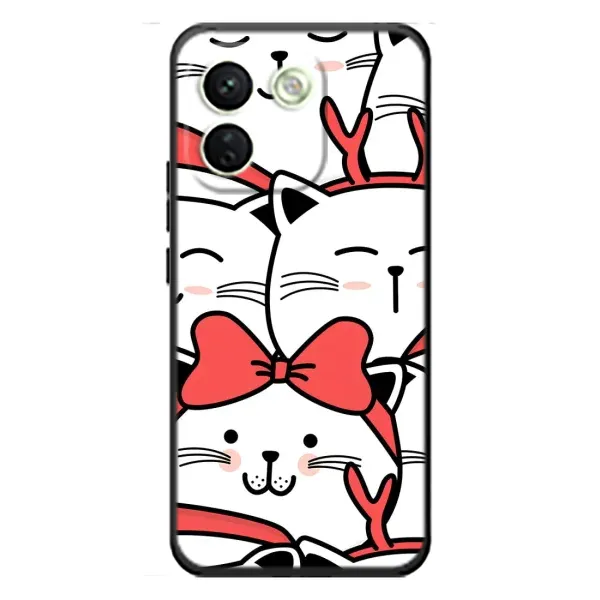 Чехол с рисунком «Новогодние котики» для Xiaomi Redmi Note 17 Pro Max Чехол с рисунком «Новогодние котики» для Xiaomi Redmi Note 17 Pro Max