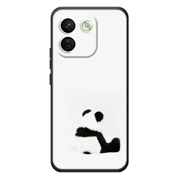 Чехол с рисунком «Панда обиделся» для Xiaomi Redmi Note 17 Pro Max