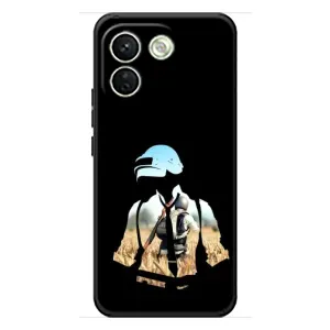 Силиконовый чехол с картинкой "Герой Pubg" на Xiaomi Redmi Note 17 Pro Max (Пубг мен)