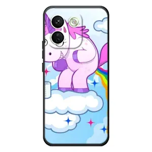 Чехол Unicorn на Xiaomi Redmi Note 17 Pro Max (Радуга единорожка)