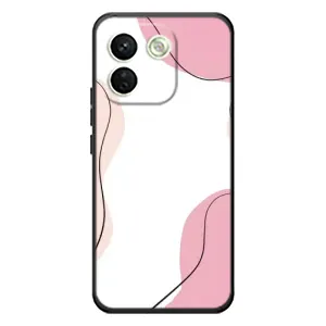 Чехол цветочный дизайн для Xiaomi Redmi Note 17 Pro Max (Розовый фон)