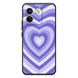 Чохли з тематикою "Маленькі Сердчеки" на Xiaomi Redmi Note 17 Pro Max (Серце фіолет)