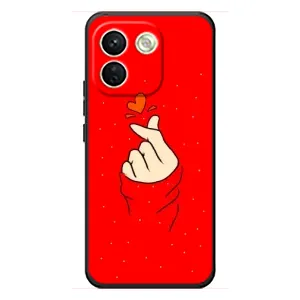 Чохол (Знак сердечка) для Xiaomi Redmi Note 17 Pro Max (Сердечко на червоному)