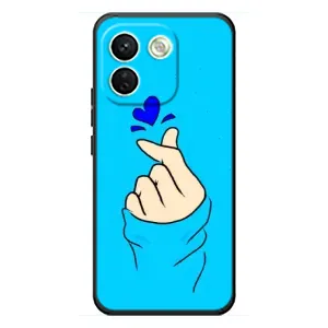 Чохол (Знак сердечка) для Xiaomi Redmi Note 17 Pro Max (Сердечко на синоьому)
