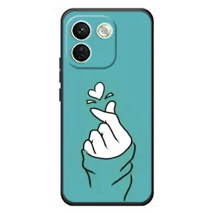 Чохол (Знак сердечка) для Xiaomi Redmi Note 17 Pro Max (Сердечко на бірюзовому)